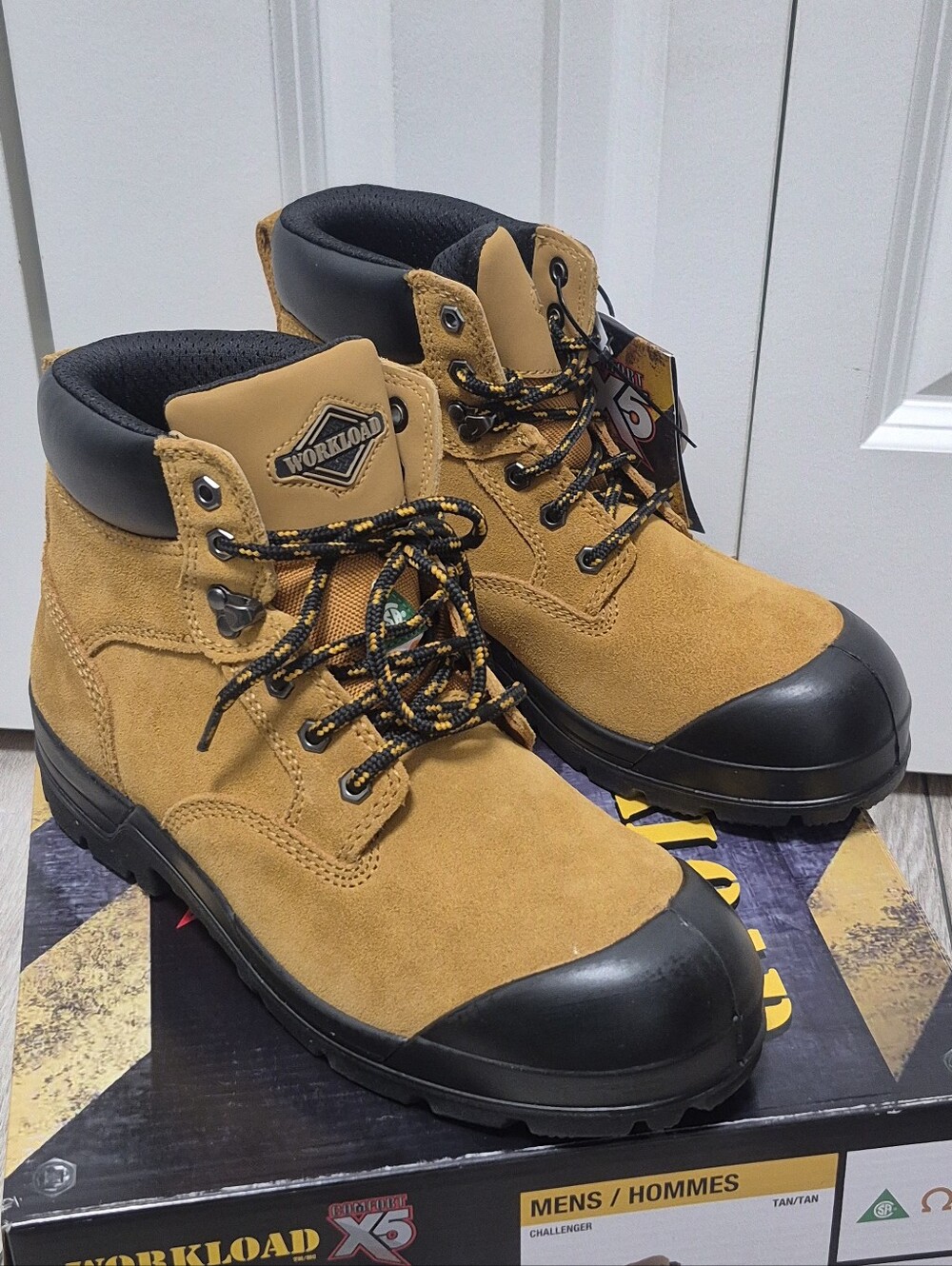 Workload Comfort X5 CHALLENGER Men's Steel Toe Safety Work Boots Construction